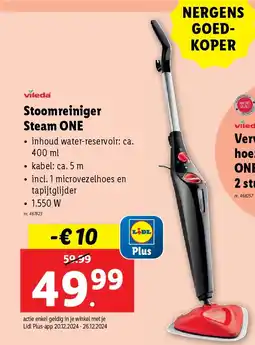 Lidl Stoomreiniger Steam ONE aanbieding