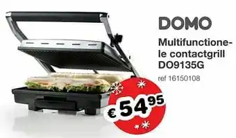 Europoint Domo elektro multifunctionele contactgrill do9135g aanbieding
