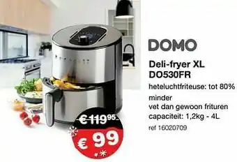 Europoint Domo elektro deli-fryer xl do530fr aanbieding