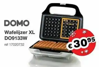 Europoint Domo elektro wafelijzer xl do9133w aanbieding