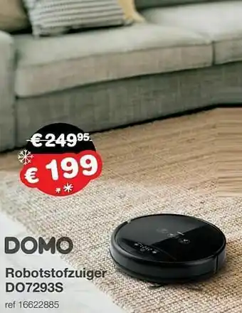 Europoint Domo elektro robotstofzuiger do7293s aanbieding