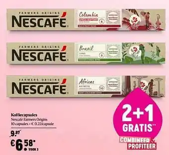 Koffiecapsules nescafé farmers origins
