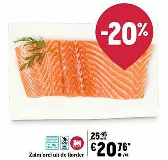 Delhaize Zalmforel uit de fjorden aanbieding