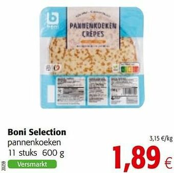 Colruyt Boni selection pannenkoeken aanbieding