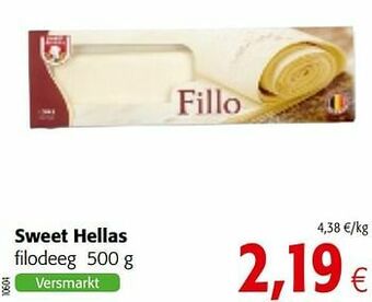 Colruyt Sweet hellas filodeeg aanbieding