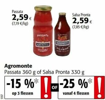 Agromonte passata of salsa pronta