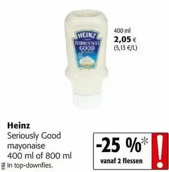 Colruyt Heinz seriously good mayonaise aanbieding
