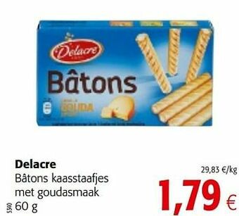 Delacre bâtons kaasstaafjes met goudasmaak