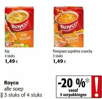 Colruyt Royco alle soep aanbieding