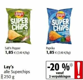 Colruyt Lay’s alle superchips aanbieding