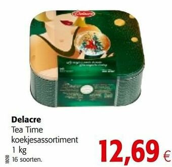Colruyt Delacre tea time koekjesassortiment aanbieding