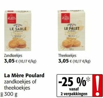 Colruyt La mère poulard zandkoekjes of theekoekjes aanbieding