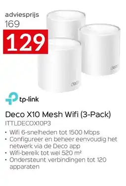 Selexion Deco X10 Mesh Wifi (3-Pack) ITTLDECOX10P3 aanbieding