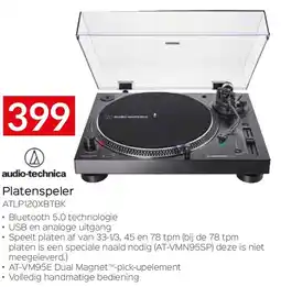 Selexion Platenspeler ATLP120XBTBK aanbieding