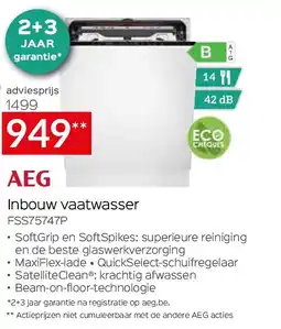 Selexion Aeg Inbouw vaatwasser FSS75747P aanbieding