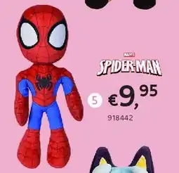 Dreamland SPIDERMAN PLUCHE GLOW IN THE DARK OGEN aanbieding