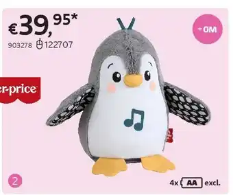 Dreamland FISHER-PRICE FLAP & WOBBLE PENGUIN aanbieding