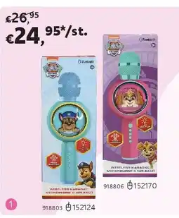 Dreamland MICROFOON PAW PATROL CHASE BLUETOOTH POPSING KARAOKE aanbieding