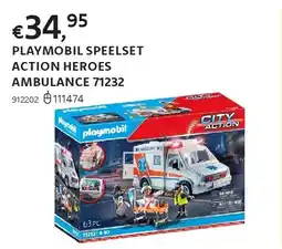 Dreamland PLAYMOBIL SPEELSET ACTION HEROES AMBULANCE aanbieding