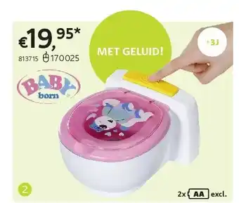 Dreamland BABY BORN BATH GROTE BOODSCHAP-TOILET aanbieding