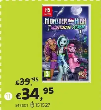 Dreamland MONSTER HIGH: SKULLTIMATE SECRETS aanbieding