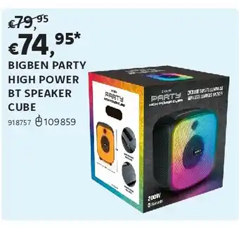 Dreamland BIGBEN PARTY HIGH POWER BT SPEAKER CUBE aanbieding