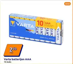 Action Varta batterijen AAA aanbieding