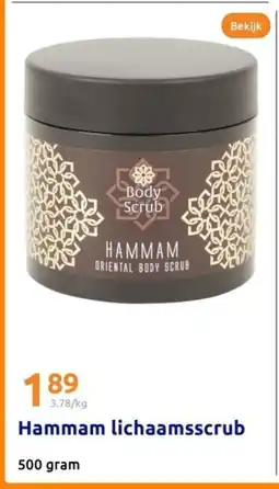 Action Hammam lichaamsscrub aanbieding