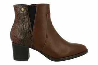 Berca Shoes Claudia Ghizzani Enkellaars Dames Trend Dierenprint - Cognac aanbieding