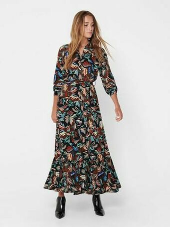 Berca Shoes Only Kleedje Ginny Kleedje Long Dress - Multicolor aanbieding