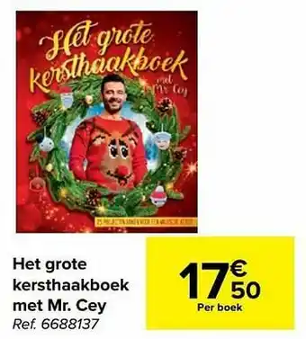 Carrefour Het grote kersthaakboek met mr. cey aanbieding