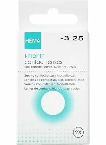 HEMA HEMA Zachte Maandlenzen 2 Stuks -3.25 aanbieding