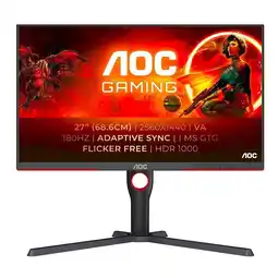 Electro Depot AOC PC Monitor 27 Q27G3XMN-QHD/miniled aanbieding