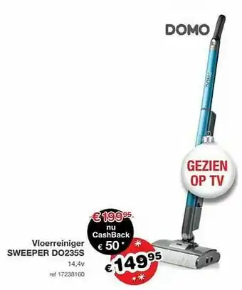 Europoint Domo elektro vloerreiniger sweeper do235s aanbieding