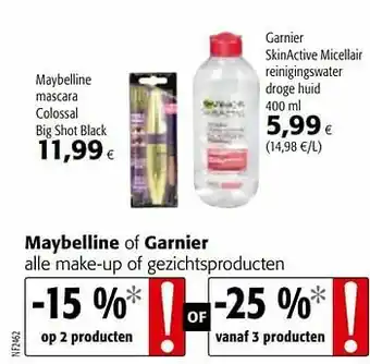 Colruyt Maybelline mascara colossal big shot black aanbieding