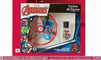 Carrefour Geschenkdoos eau de toilette avengers aanbieding