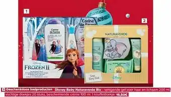 Carrefour Geschenkdoos badproducten disney baby naturaverde bio aanbieding