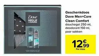 Carrefour Geschenkdoos dove men+care clean comfort aanbieding