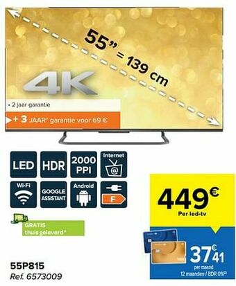 Carrefour Tcl 55p815 aanbieding