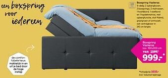Leen Bakker Boxspring vasteras aanbieding