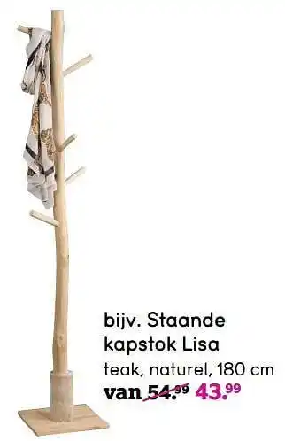 Staande kapstok lisa 180cm
