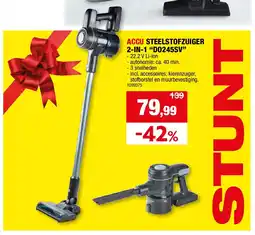 Hubo ACCU STEELSTOFZUIGER 2-IN-1 “DO245SV” aanbieding