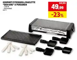 Hubo GOURMET/STEENGRILL/RACLETTE “DO9189G” 8 PERSONEN aanbieding