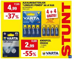 Hubo ALKALINEBATTERIJEN “LONGLIFE POWER” AA of AAA aanbieding