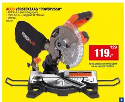 Hubo ACCU VERSTEKZAAG “POWDP2550” aanbieding