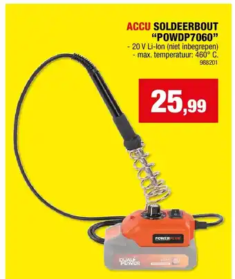 Hubo ACCU SOLDEERBOUT “POWDP7060” aanbieding