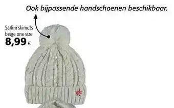 Colruyt Sarlini skimuts beige one size aanbieding