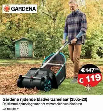 Europoint Gardena rijdende bladverzamelaar 3565-20 aanbieding