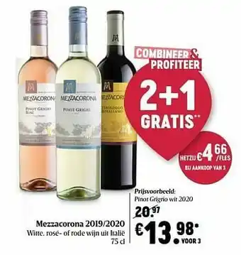Mezzacorona pinot grigrio wit 2020