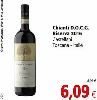 Colruyt Chianti d.o.c.g. riserva 2016 castellani toscana - italië aanbieding
